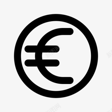 货币欧元付款图标图标