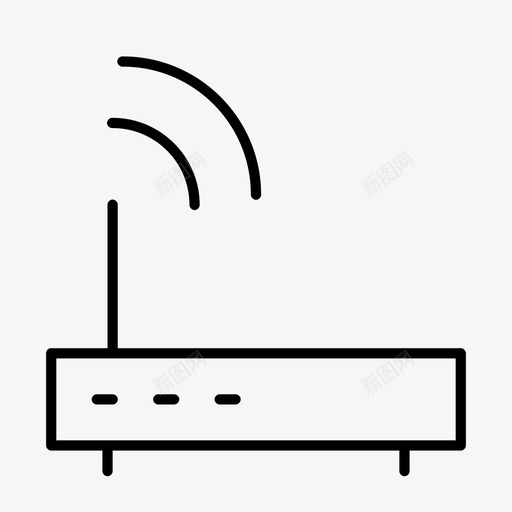 路由器广播调制解调器图标svg_新图网 https://ixintu.com wifi路由器 信号 广播 无线 调制解调器 路由器 随机精简