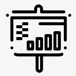项目板棒板投影仪图标高清图片