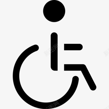 残疾人公共服务5已满图标图标