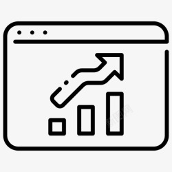 统计页面网站统计浏览器界面图标高清图片