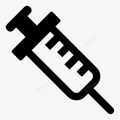 注射注射器治疗图标svg_新图网 https://ixintu.com 医疗 接种 治疗 注射 注射器 疫苗