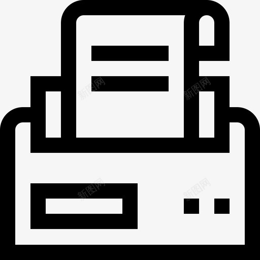 印刷机平面70线性图标svg_新图网 https://ixintu.com 印刷机 平面设计70 线性