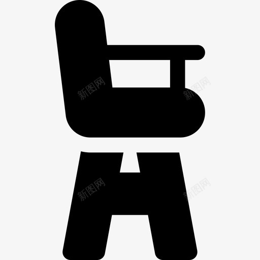 高脚椅婴儿68有人坐图标svg_新图网 https://ixintu.com 婴儿68 有人坐 高脚椅