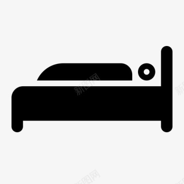 床住宿卧室图标图标