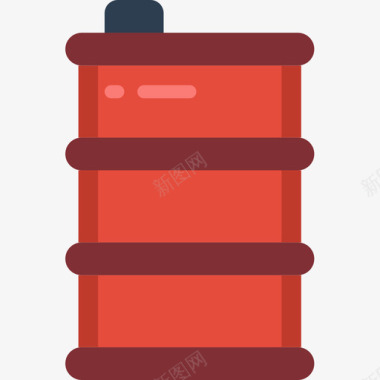 油桶容器3扁平图标图标
