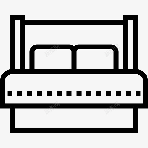 床家具106直线型图标svg_新图网 https://ixintu.com 家具 直线 线型