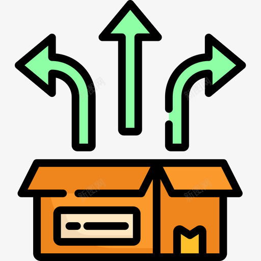 包装物流79线性颜色图标svg_新图网 https://ixintu.com 包装 物流 线性 颜色