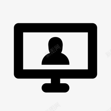 计算机配置文件显示器屏幕图标图标