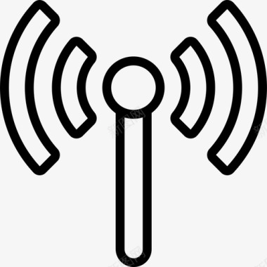 Wifi移动接口线性图标图标