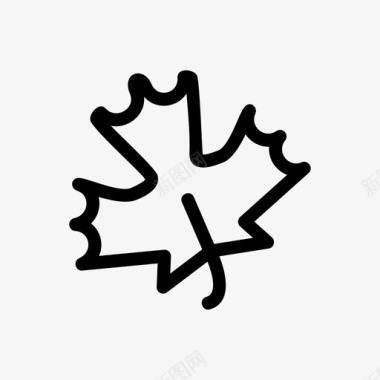 枫树秋天加拿大图标图标