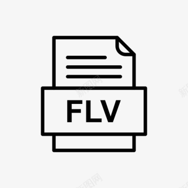 flv文件文件图标文件类型格式图标