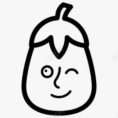 winkeybrinjalface愤怒表情符号表情符号图标图标