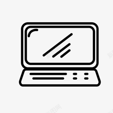 笔记本电脑屏幕电脑pc图标图标