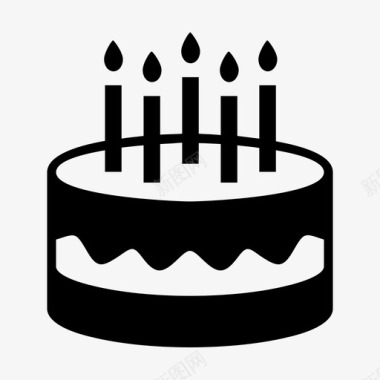 生日蛋糕派对图标图标