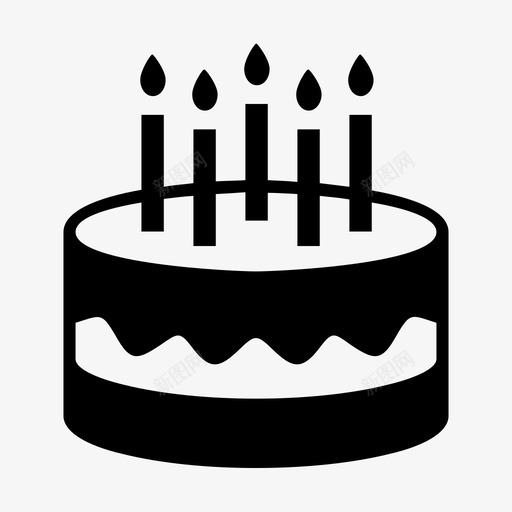 生日蛋糕派对图标svg_新图网 https://ixintu.com 派对 生日蛋糕