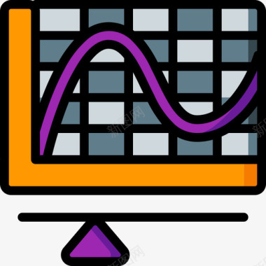 曲线实用程序6线性颜色图标图标