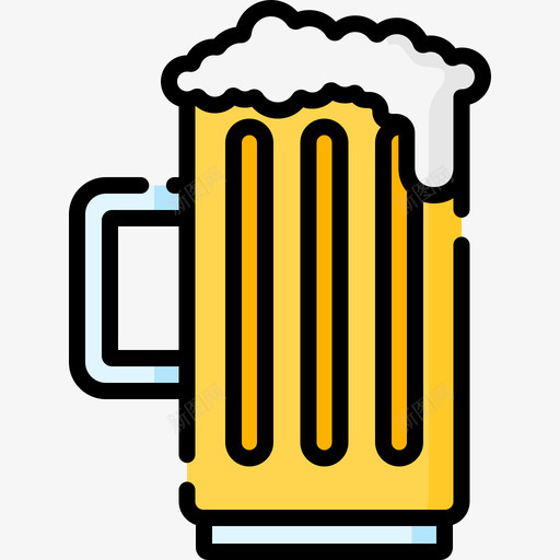 爱尔兰啤酒6线性颜色图标svg_新图网 https://ixintu.com 啤酒 爱尔兰 线性 颜色