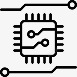 数字芯片芯片设备数字化图标高清图片