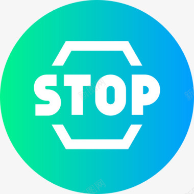 停车标志公共交通7号环形图标图标