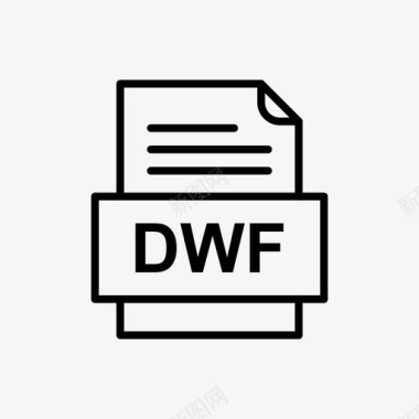 dwf文件文档图标文件类型格式图标