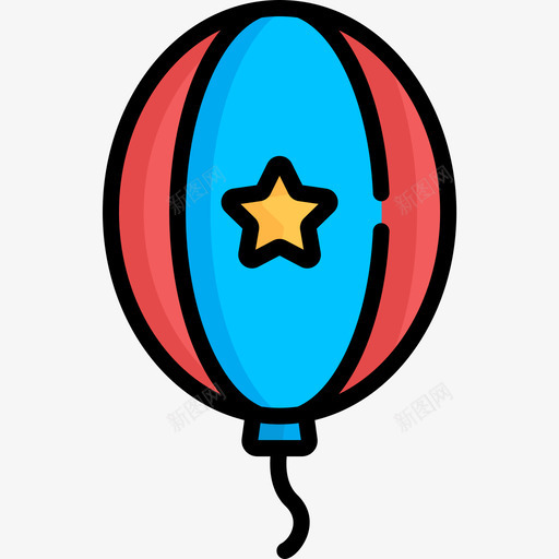 气球投票选举3线性颜色图标svg_新图网 https://ixintu.com 投票选举3 气球 线性颜色