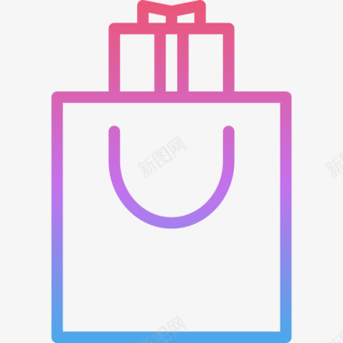 购物袋礼品20渐变色图标图标