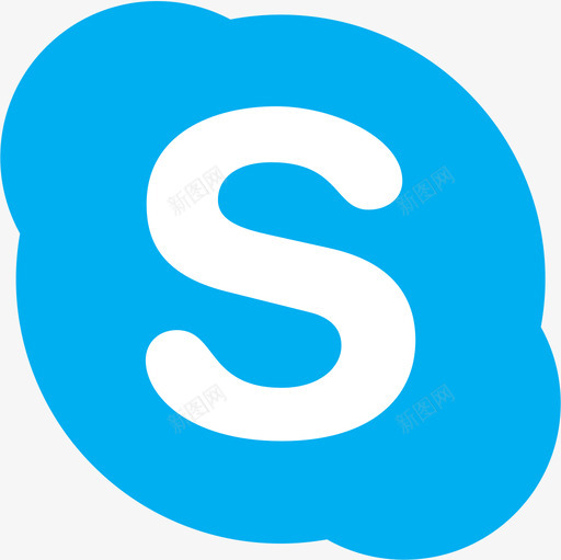 Skype社交媒体89扁平图标svg_新图网 https://ixintu.com Skype 媒体 扁平 社交