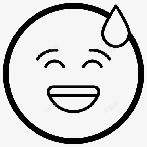 欢乐表情表情符号情感图标svg_新图网 https://ixintu.com 情感 欢乐表情 表情符号 表情符号线向量图标