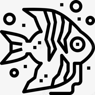 天使鱼水族馆直系图标图标