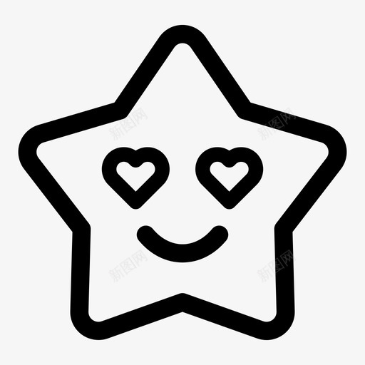表情情感脸图标svg_新图网 https://ixintu.com 微笑 情感 明星 表情