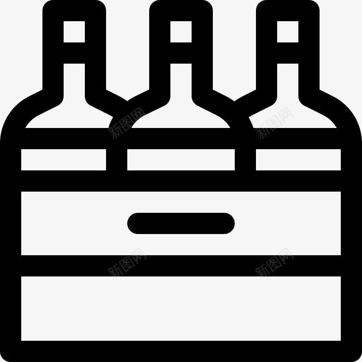 啤酒盒爱尔兰9线性图标svg_新图网 https://ixintu.com 啤酒 爱尔兰 线性