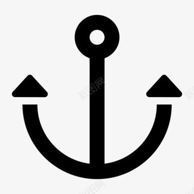 锚航海船舶设备图标图标