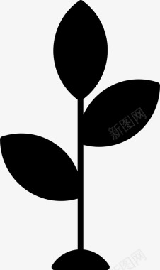 生物实验室植物图标图标