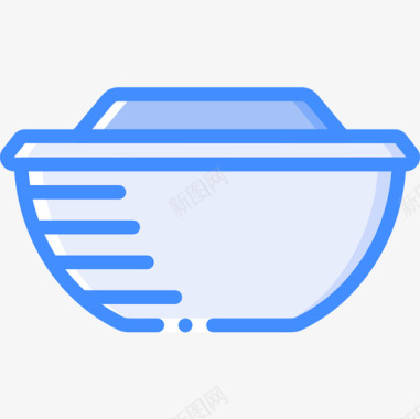 特百惠容器4蓝色图标图标