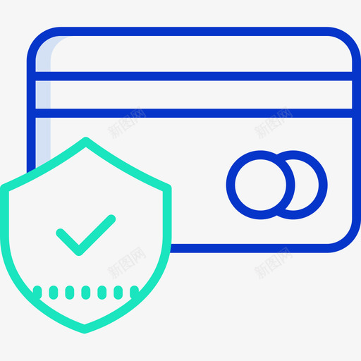 借记卡安全15轮廓颜色图标svg_新图网 https://ixintu.com 借记卡 安全 轮廓 颜色