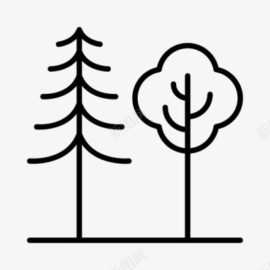 树木环境自然图标图标