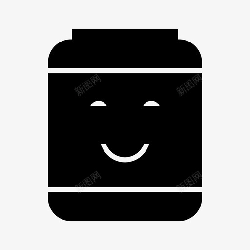 瓶子笑脸容器表情标签图标svg_新图网 https://ixintu.com 容器 瓶子笑脸 瓶子设计 表情标签 表情符号 表情符号矢量图标