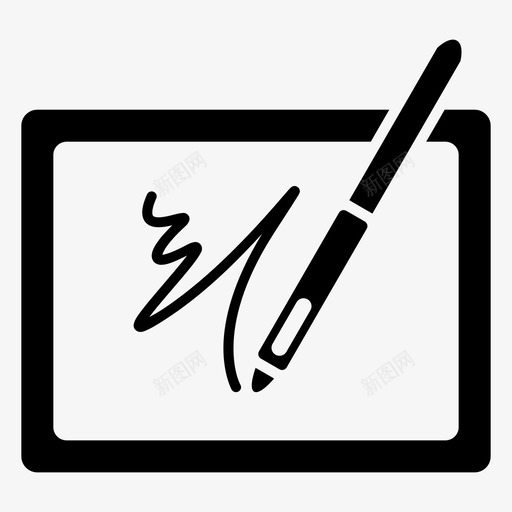 平板电脑设备绘图图标svg_新图网 https://ixintu.com 小工具 平板电脑 手写笔 绘图 设备