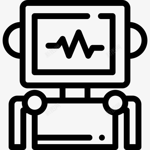 机器人技术52线性图标svg_新图网 https://ixintu.com 技术 机器人 线性