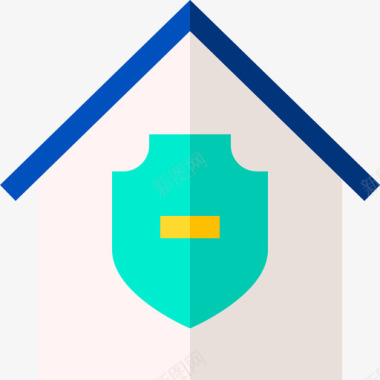 住宅保护和安全11公寓图标图标