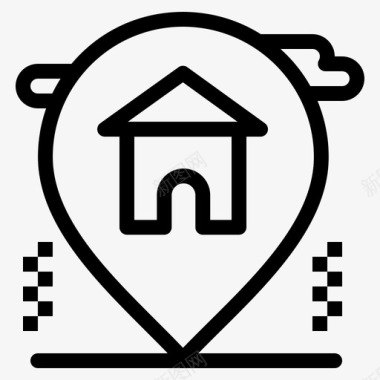 位置家房子图标图标