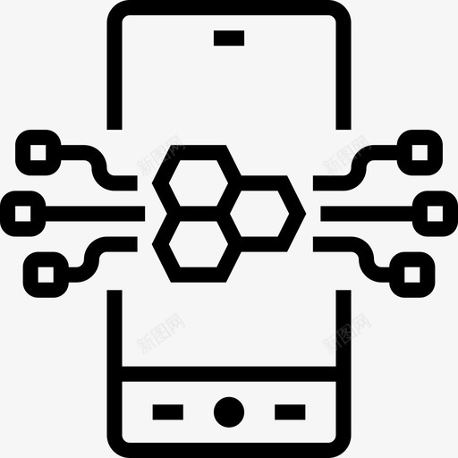 智能手机技术和电子3概述图标svg_新图网 https://ixintu.com 手机 技术 智能 概述 电子