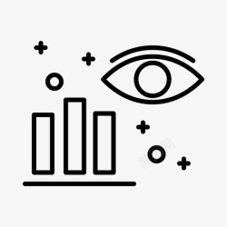 眼睛洞察文字图形洞察力眼睛图形图标高清图片