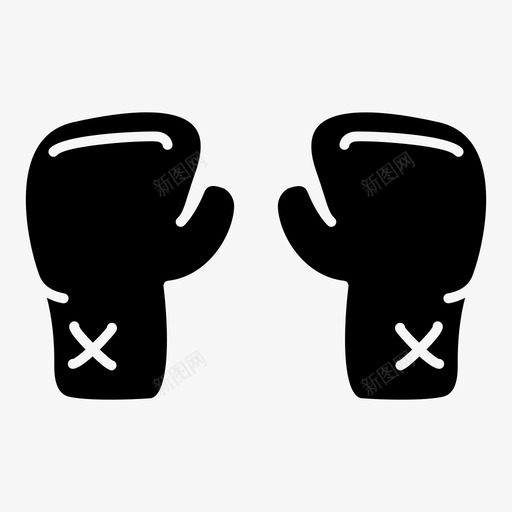 拳击手套运动员拳击图标svg_新图网 https://ixintu.com 手套 拳击 拳击手 运动 运动员