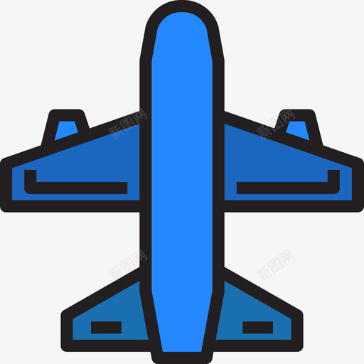 飞机旅行192线性颜色图标svg_新图网 https://ixintu.com 旅行 线性 颜色 飞机