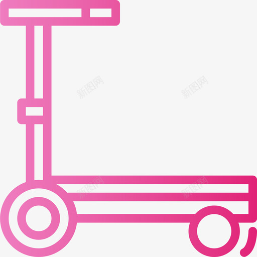 滑板车玩具童年4梯度图标svg_新图网 https://ixintu.com 梯度 滑板车 玩具 童年