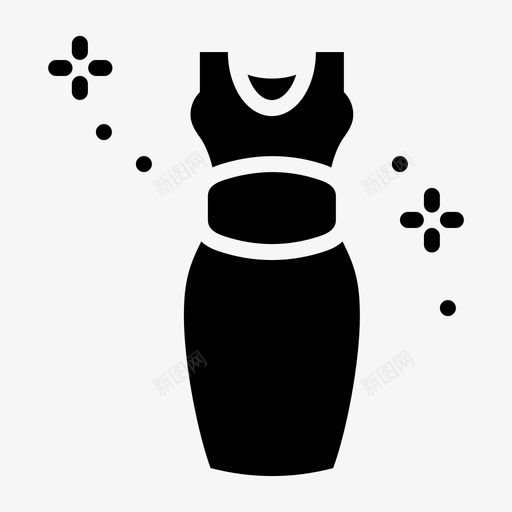 服装时装礼服图标svg_新图网 https://ixintu.com 人体模型 时装 服装 母亲节铭文 礼服 舞会