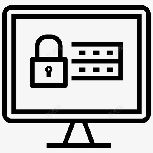 计算机安全认证授权图标svg_新图网 https://ixintu.com 密码 授权 搜索引擎优化和网页线图标 登录 计算机安全 认证