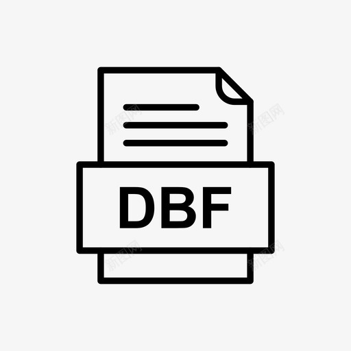 dbf文件文件图标文件类型格式svg_新图网 https://ixintu.com 41种文件格式 dbf文件文件图标 文件类型 格式